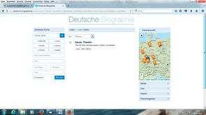 Screenshot Deutsche Biographie